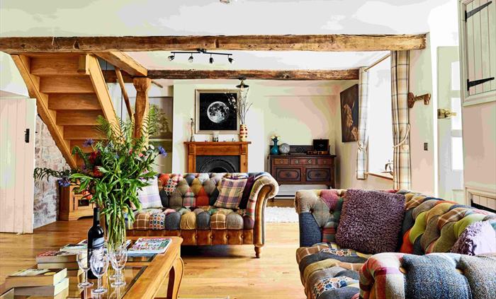 Onnen Fawr Farmhouse Living Room